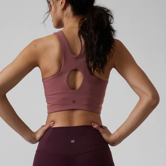 Athleta mauve crop top size S - Picture 2 of 8